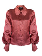 Carica l&#39;immagine nel visualizzatore di Gallery, NIVES camicia rosso rubino - Zina Italia
